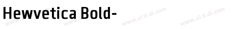 Hewvetica Bold字体转换